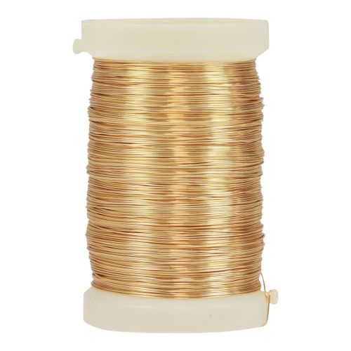 Floristendraht Myrtendraht Dekodraht Gold 0,30mm 100g 3 St
