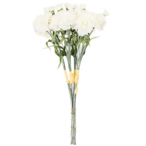 Kunstnelken Strauß weiß 40cm, 4 St | Floristik24.at