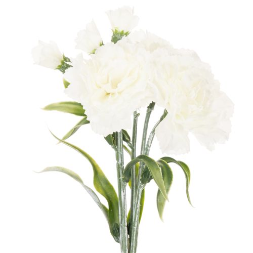 Kunstnelken Strauß weiß 40cm, 4 St | Floristik24.at