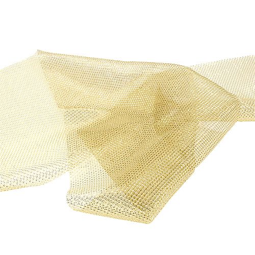 Floristik24 Netzstoff Gold mit Glitzer 15cm 5m