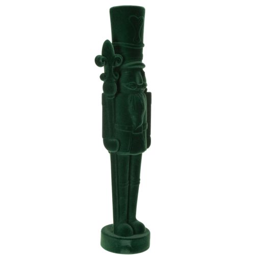 Nussknacker Figur 77 cm Grün Beflockt Weihnachtsdekoration Innenbereich bestellen | Floristik24.at