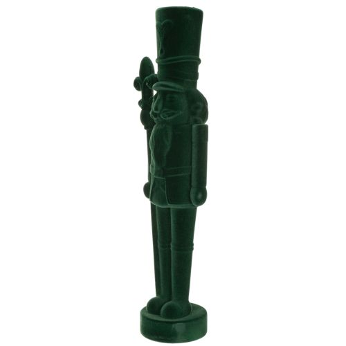 Nussknacker Figur 77 cm Grün Beflockt Weihnachtsdekoration Innenbereich | Floristik24.at