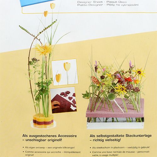 Floristik24 OASIS® Designer Platten Ivory Elfenbein 3 St