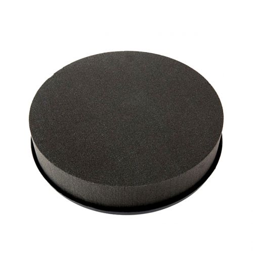 Floristik24 Steckmasse Zylinder Schwarz Steckschaum Ø22cm H5cm 2St