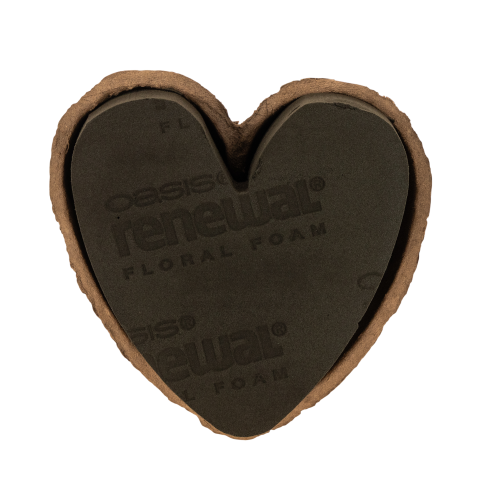OASIS® Renewal® Floral Foam Biolit® Herz, 18 cm, brauner Steckschaum, 2 Stück bestellen | Floristik24.at