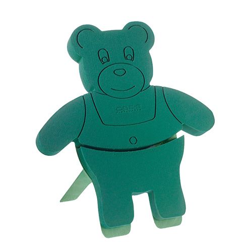 Floristik24 Steckschaum Figur Teddy mit Ständer 48,5cm x 42cm H5cm 1St