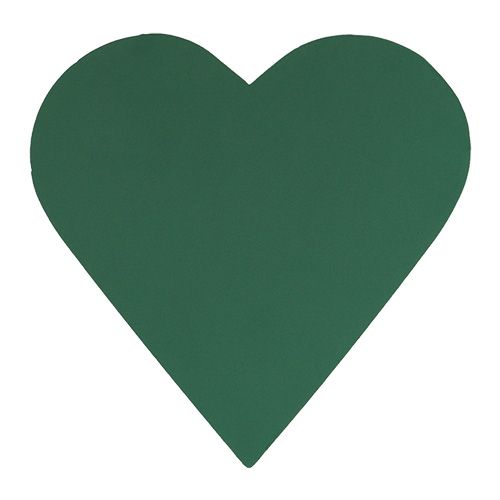 Steckschaum Herz Steckmasse Grün 46cm x 45cm 2St