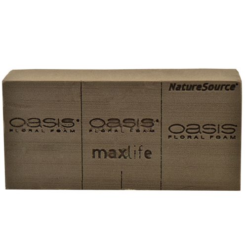 Artikel Oasis NatureSource Maxlife Steckschaum Ziegel Braun 23×11×7,5cm 1St