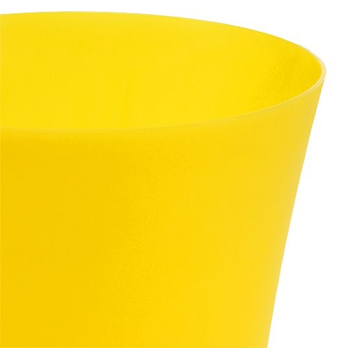 Floristik24 Orchideentopf Plastik Gelb Ø12,5cm H14cm, 1St