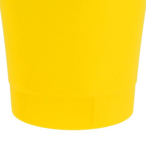 Floristik24 Orchideentopf Plastik Gelb Ø12,5cm H14cm, 1St