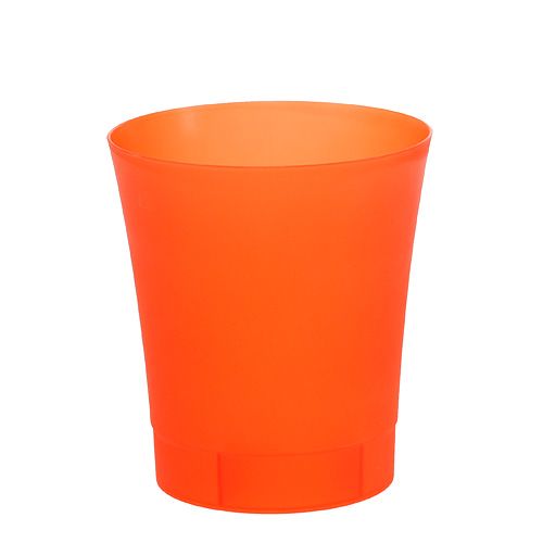 Floristik24 Orchideentopf Plastik Orange Ø12,5cm H14cm, 1St