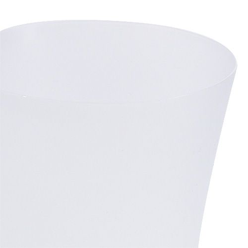 Floristik24 Orchideentopf Plastik Weiß Ø12,5cm H14cm, 1St