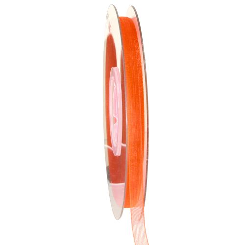 Artikel Organzaband Geschenkband Orange Band Webkante 6mm 50m