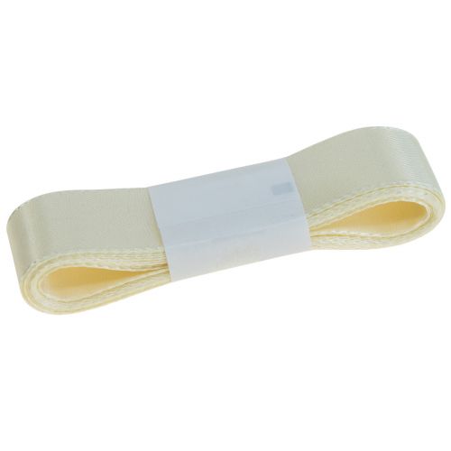 Floristik24 Dekoband Geschenkband Creme Band Webkante 25mm 3m