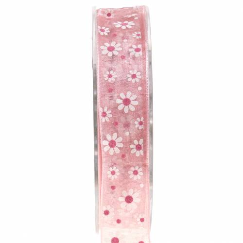 Floristik24 Geschenkband Rosa 20mm 20m