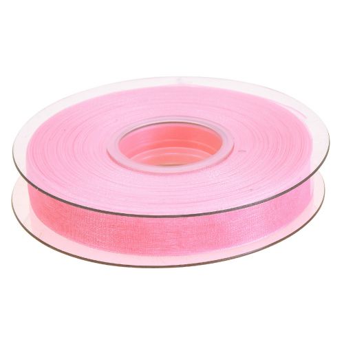 Artikel Organzaband Geschenkband Rosa Band Webkante 15mm 50m