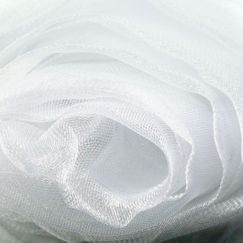 Floristik24 Dekostoff Organza Weiß 150cm x 300cm