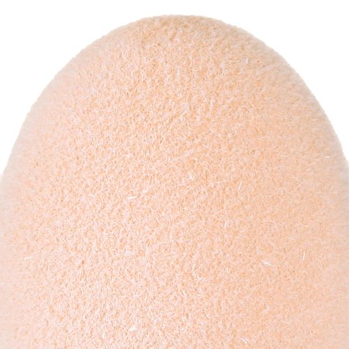 Artikel Ostereier Klein Beflockt Pfirsich Braun Weiß H4cm 15 St