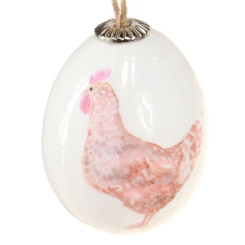 Floristik24 Ostereier Plastik mit Huhn Grün Braun 3,5-5,5cm 24 St
