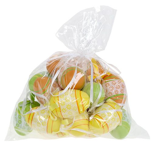 Floristik24 Ostereier zum Hängen Mix bunt sortiert 6cm 18 St