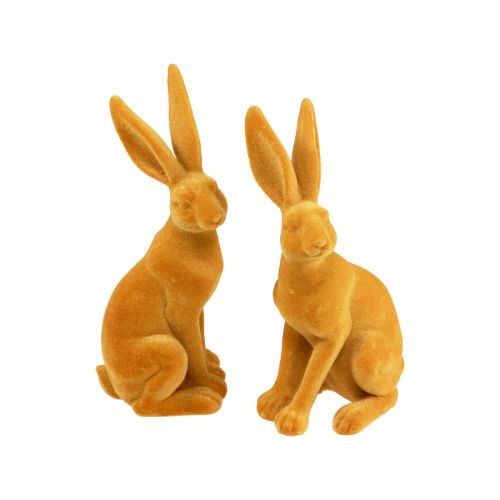 Artikel Osterhase Deko Hase Figur Ostern Gelb Curry H12,5cm 2St