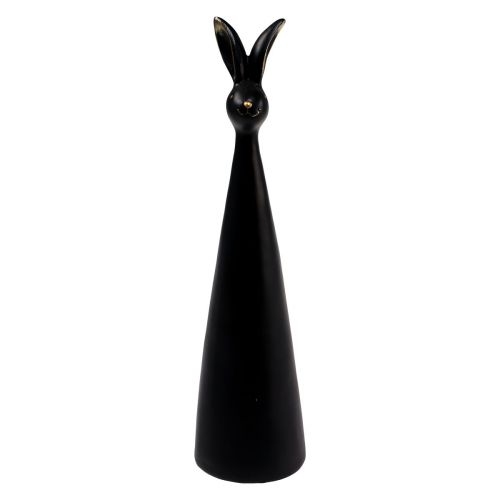 Artikel Osterhase Schwarz Gold Osterdeko Hase Ø10cm H42cm