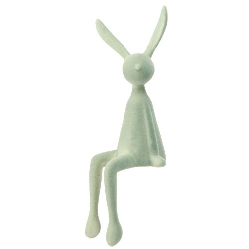Artikel Osterhasen Deko Hasen sitzend beflockt – 2. Wahl – Grün Braun 36cm 3 St