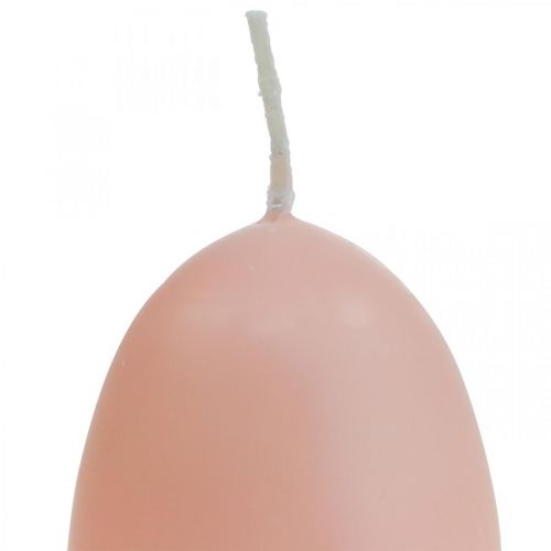 Floristik24 Osterkerzen Eiform, Eierkerzen Ostern Peach Ø4,5cm H6cm 6St