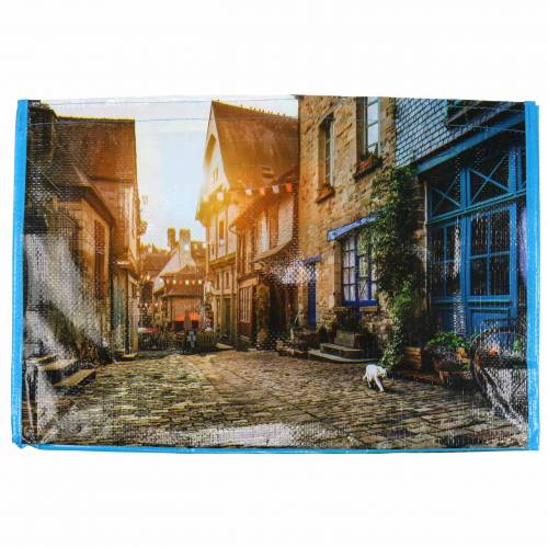 Floristik24 Einkaufstasche mit Henkeln Bretagne Kunststoff 45×14×30cm Shopper