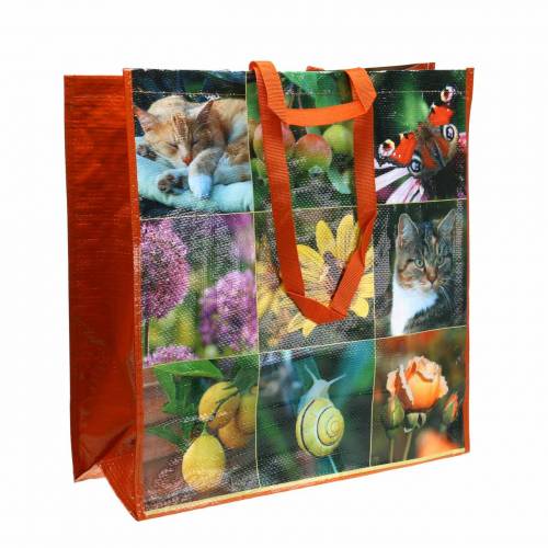 Floristik24 Einkaufstasche mit Henkeln Picknick Kunststoff 45×20×44cm