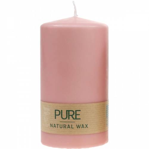 Artikel PURE Stumpenkerze 130/70 Rosa Deko Kerze nachhaltig Naturwachs