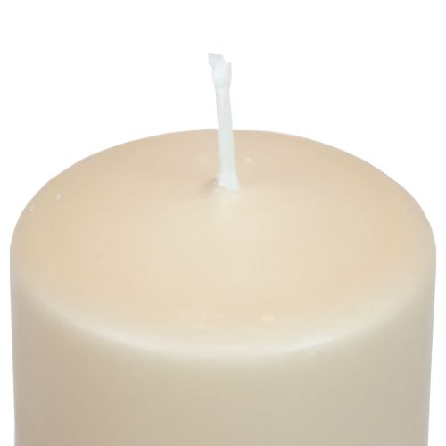 Floristik24 PURE Stumpenkerze Beige Wenzel Kerzen 130/60mm