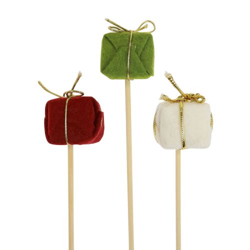 Artikel Blumenstecker Weihnachten Weihnachtspäckchen 2,5cm 15 St