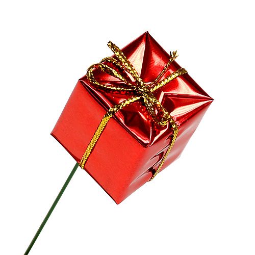 Floristik24 Päckchen am Draht 2,5cm Rot 60St