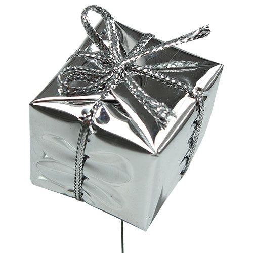 Päckchen am Draht Silber 2,5cm 60St | Floristik24.at