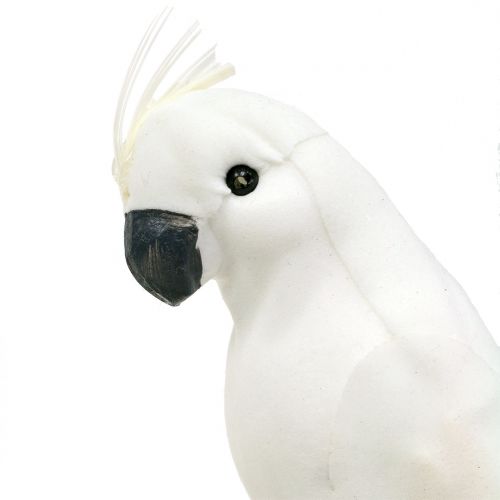 Artikel Papageien mit Federn Weiß Künstlicher Kakadu Deko-Vogel 4St