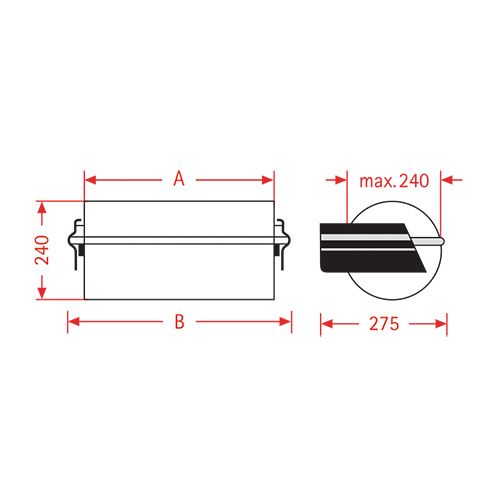 Artikel Papier Folien Wand Abroller ZAC 75 cm