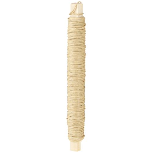 Papierkordel Draht umwickelt Ø0,8mm 22m Natur