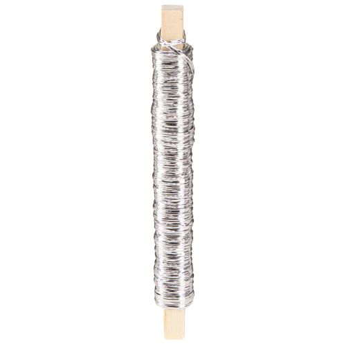 Artikel Papierkordel Draht umwickelt Ø0,8mm 22m Silber