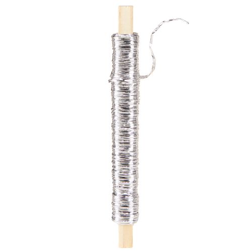 Artikel Papierkordel Draht umwickelt Ø0,8mm 22m Silber