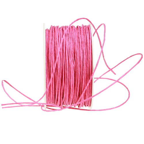 Artikel Papierkordel Draht umwickelt Ø2mm 100m Pink