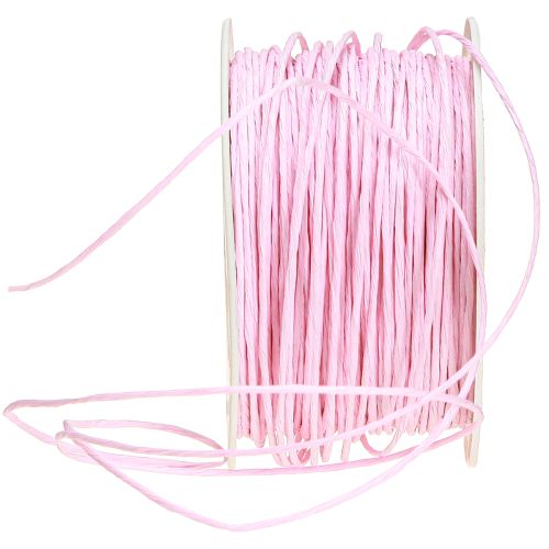 Artikel Papierkordel Draht umwickelt Ø2mm 100m Rosa