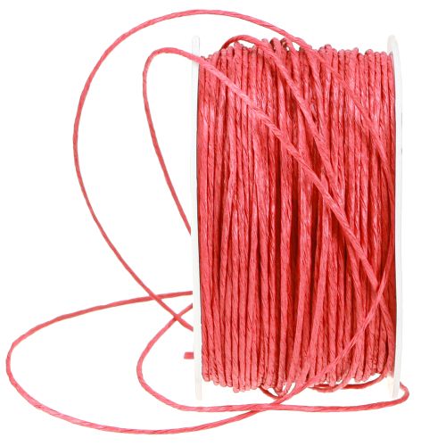 Artikel Papierkordel Draht umwickelt Ø2mm 100m Rot
