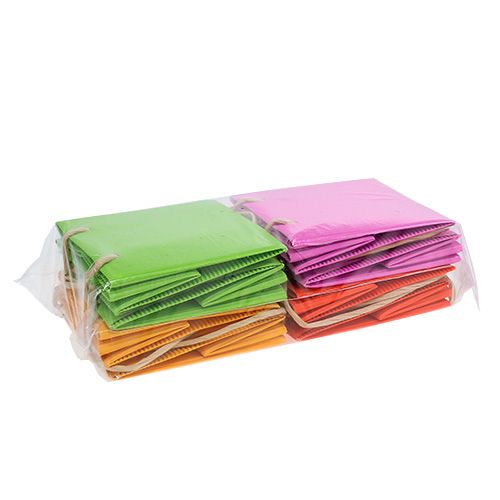 Floristik24 Papiertasche 10,5x10,5x10,5cm sort. 8St