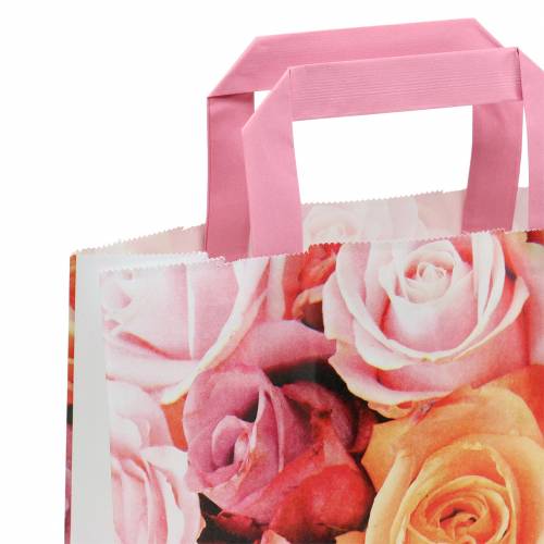 Artikel Papiertasche Rose 22cm x 10cm x 28cm 25St