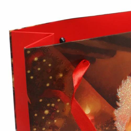 Artikel Geschenktüten Weihnachtsmotiv Santa Rot 20cm × 30cm × 8cm Set à 2St