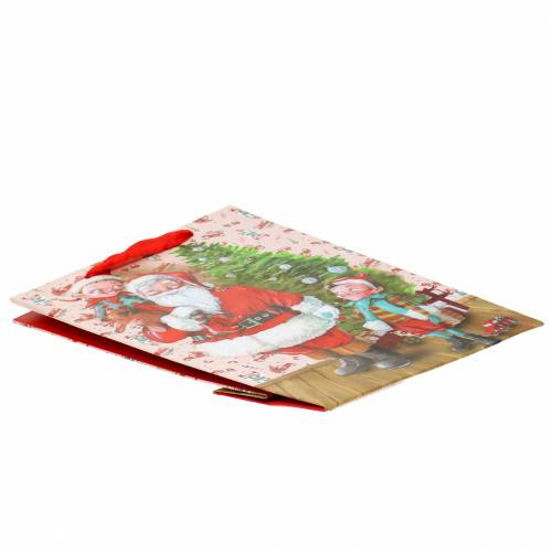 Floristik24 Geschenktüte Papiertasche "Weihnachtsmann" H24cm