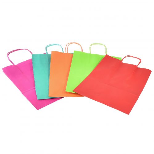Artikel Papiertragetasche Geschenktüte 23x12x30cm farbig 30 St