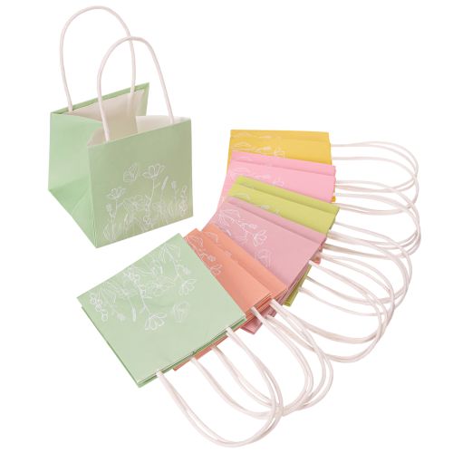 Artikel Geschenktüte mit Floralem Design Kleine Geschenktasche Für Besondere Anlässe 12cm 12St