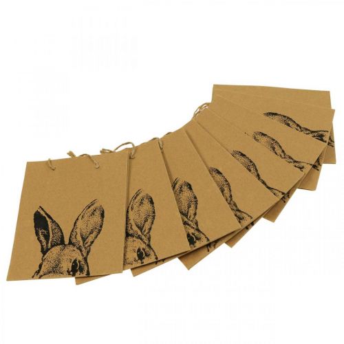Artikel Geschenktüte Ostern Papiertüte Hase Braun 12×6×15cm 8 St